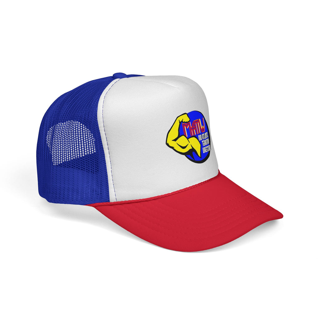 Trucker Cap — Retro Strong Arm Logo Mesh Hat
