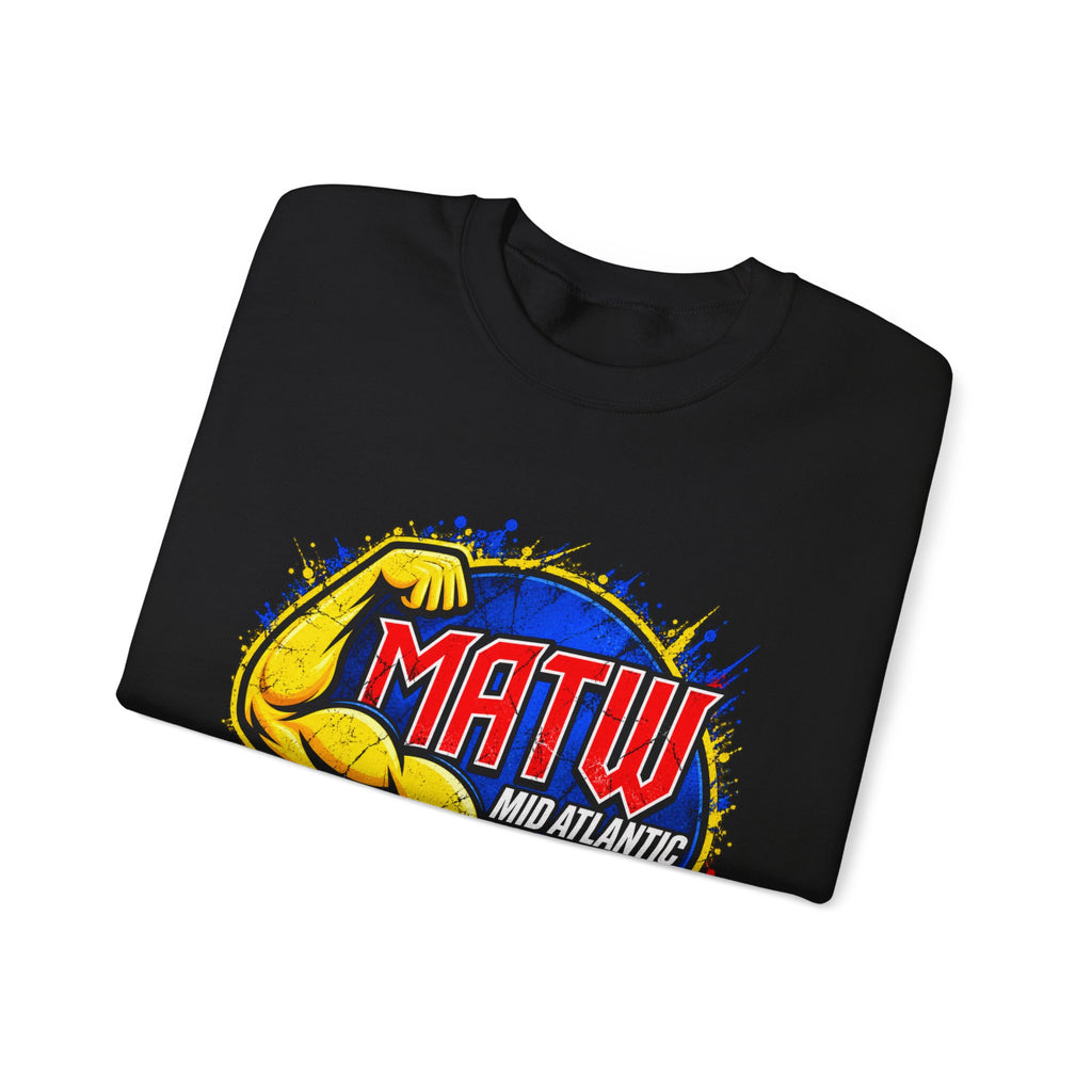 Wrestling Crewneck Sweatshirt – MATW (Mid Atlantic Territory Wrestling) Retro Muscle Logo