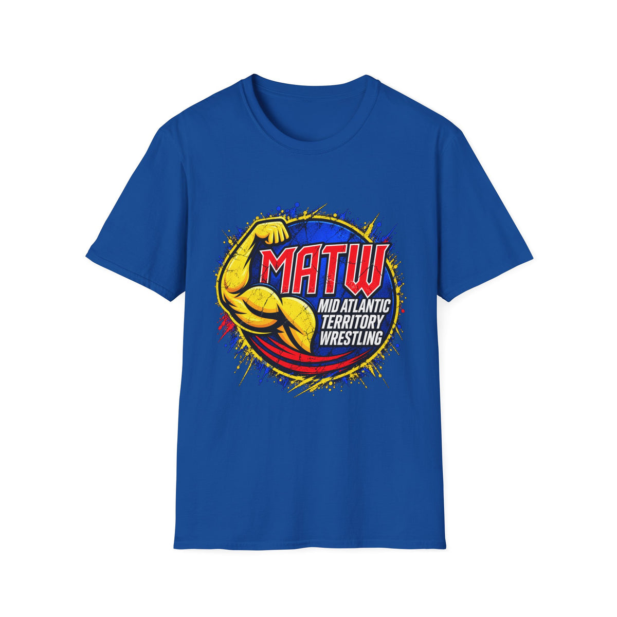 MATW Mid Atlantic Territory Wrestling T‑Shirt — Retro Muscle Wrestling Logo