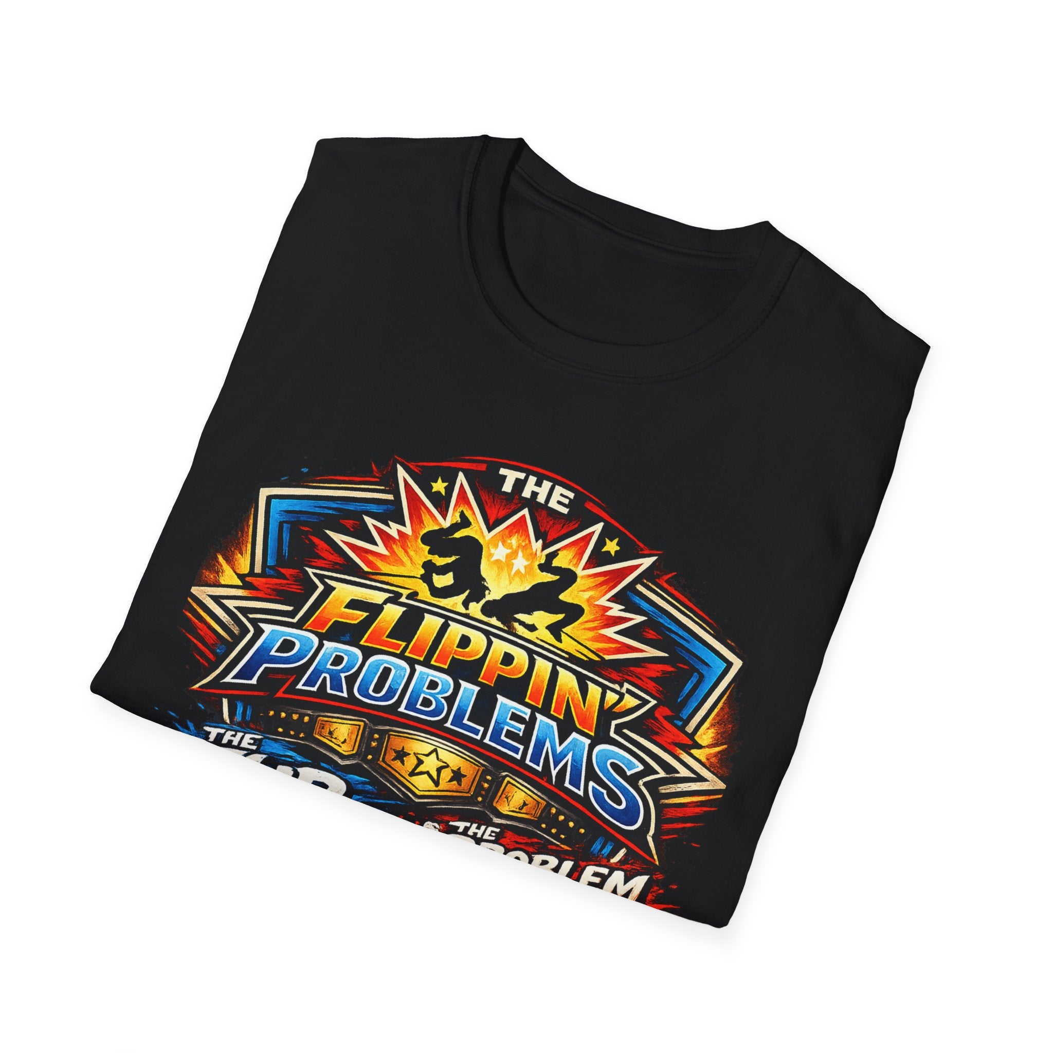 Flip Problems Graphic T-Shirt — "Flip Problem Child" Retro Gamer Design