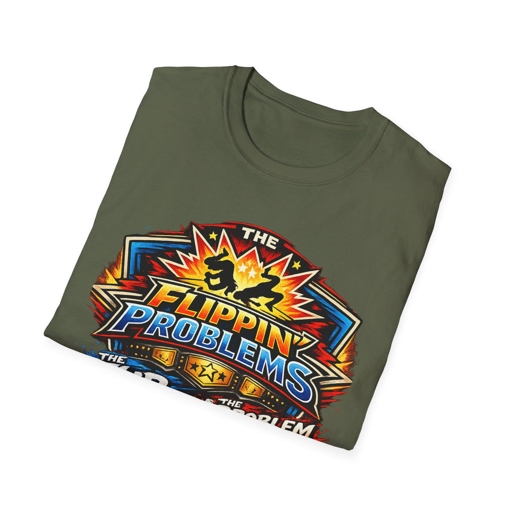 Flip Problems Graphic T-Shirt — "Flip Problem Child" Retro Gamer Design