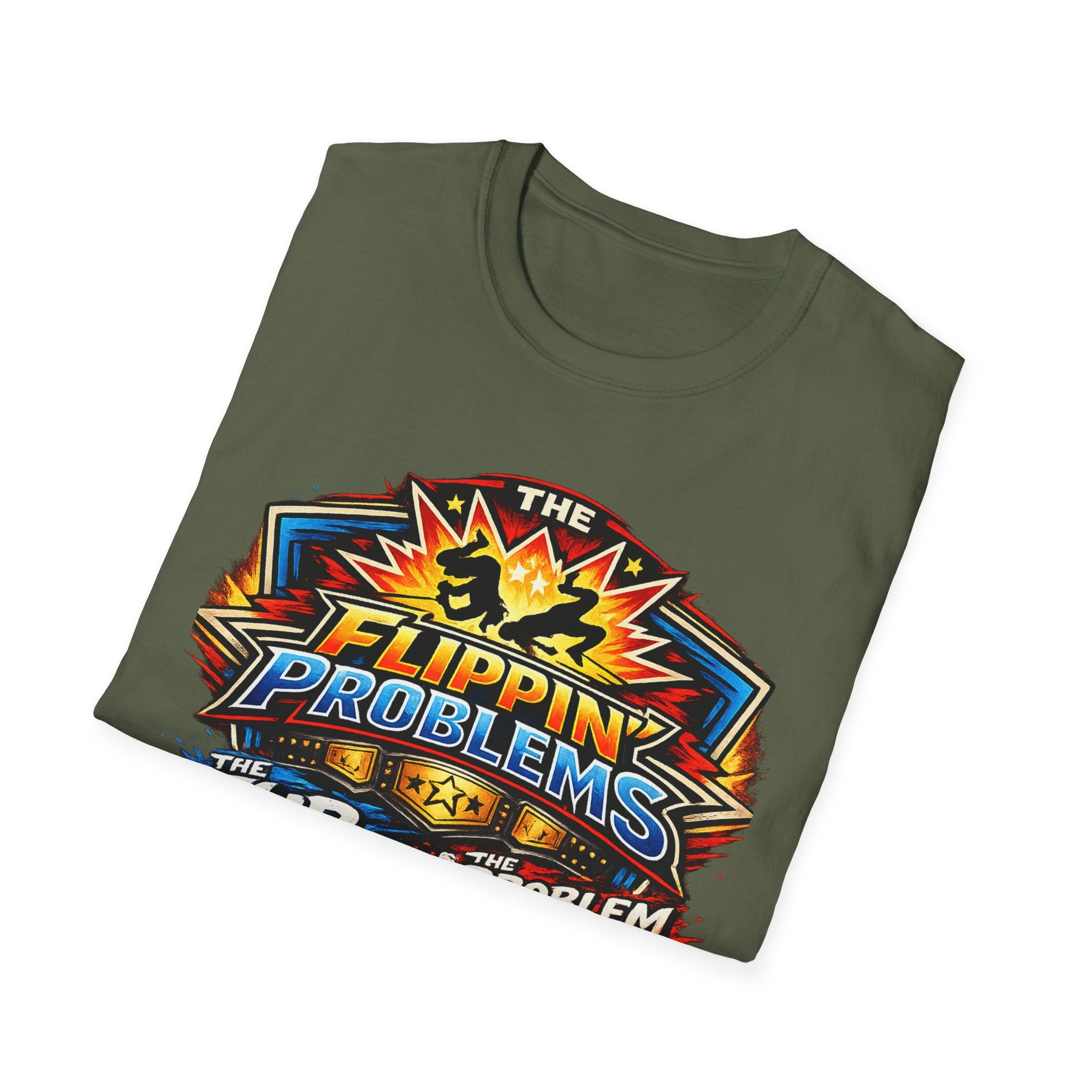 Flip Problems Graphic T-Shirt — "Flip Problem Child" Retro Gamer Design