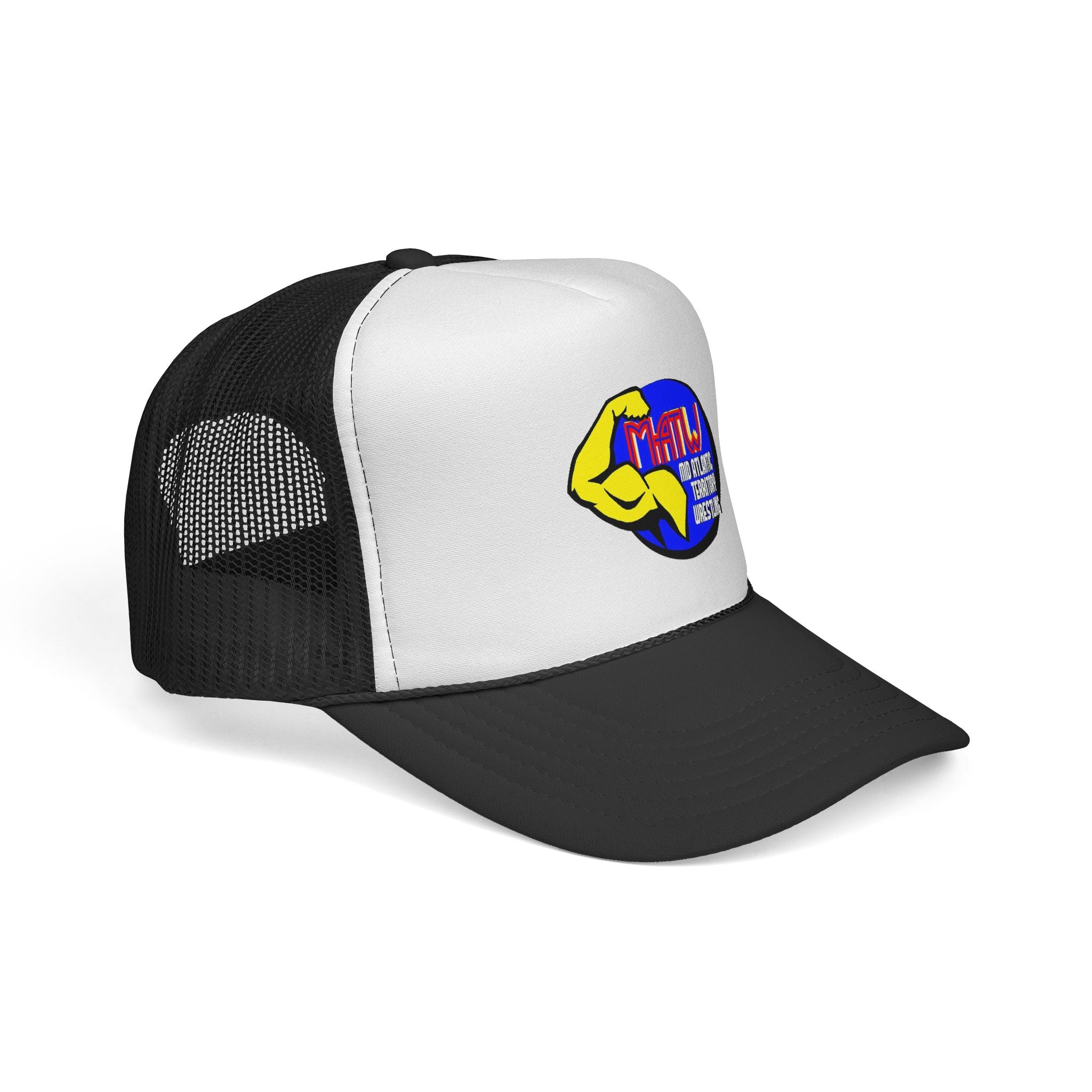 Trucker Cap — Retro Strong Arm Logo Mesh Hat