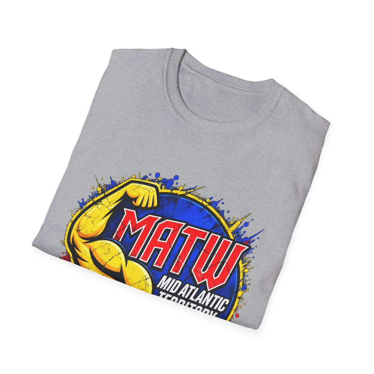 MATW Mid Atlantic Territory Wrestling T‑Shirt — Retro Muscle Wrestling Logo