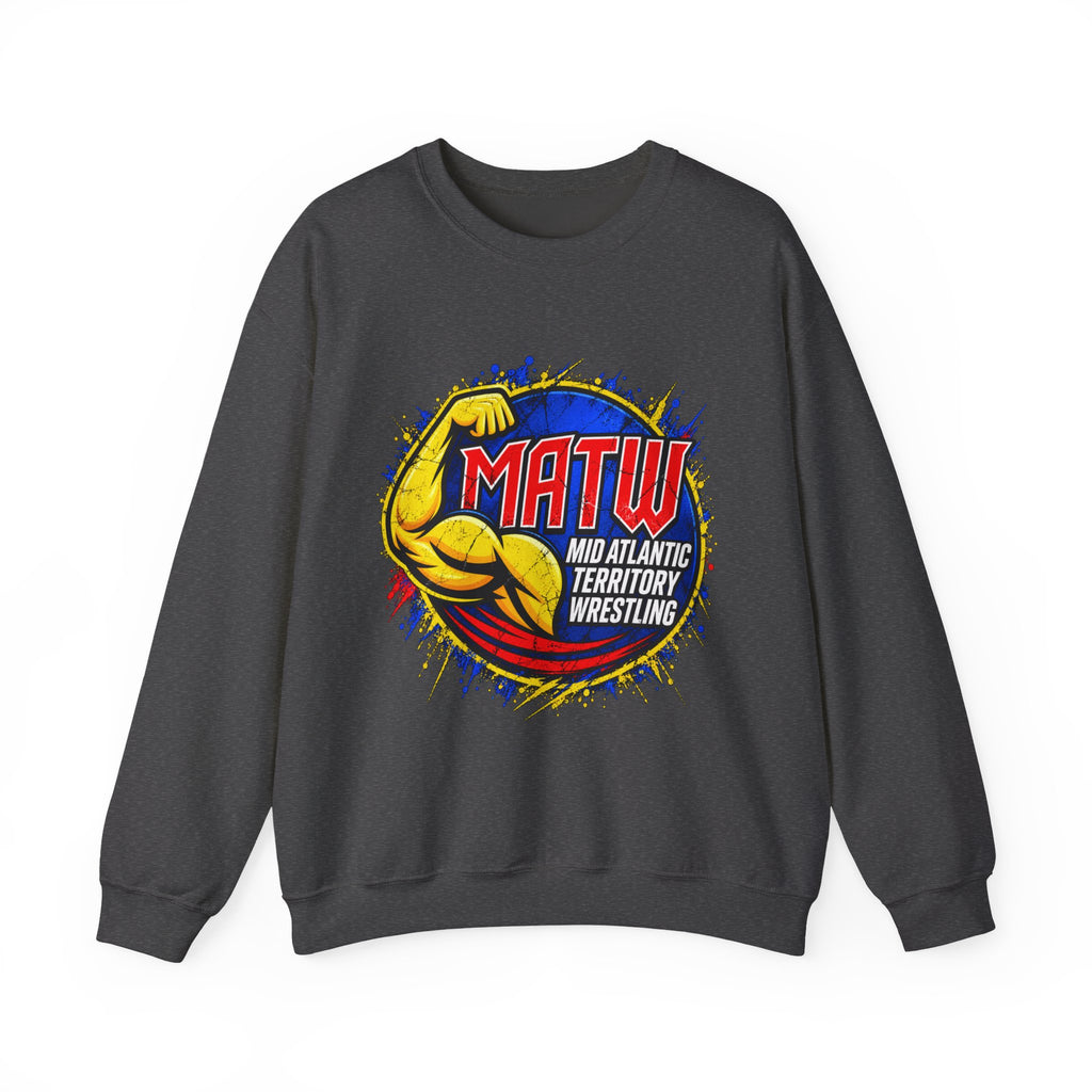 Wrestling Crewneck Sweatshirt – MATW (Mid Atlantic Territory Wrestling) Retro Muscle Logo