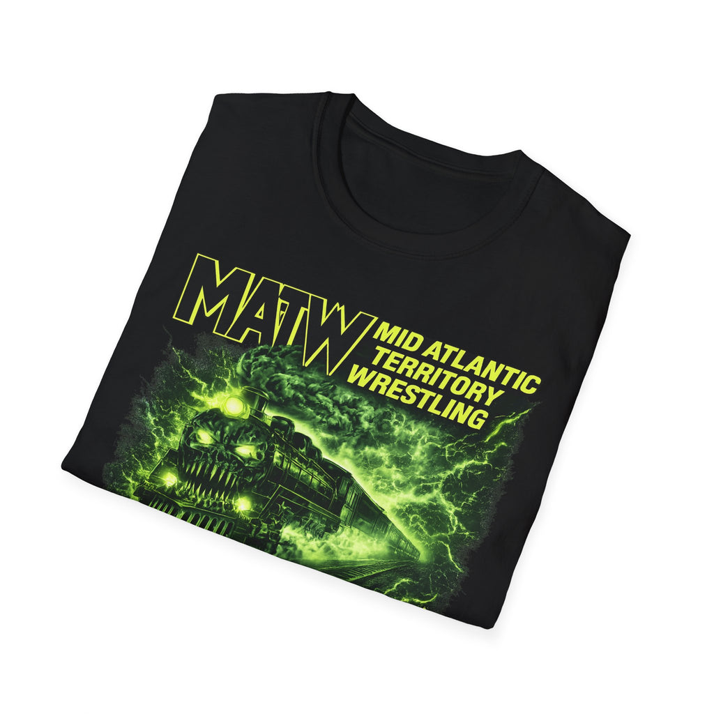 MATW 'Preston Quinn' Wrestling T-Shirt — Neon Train Mid Atlantic Territory Retro Tee
