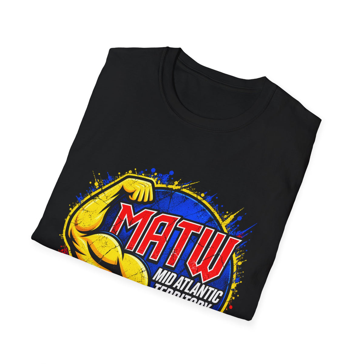 MATW Mid Atlantic Territory Wrestling T‑Shirt — Retro Muscle Wrestling Logo