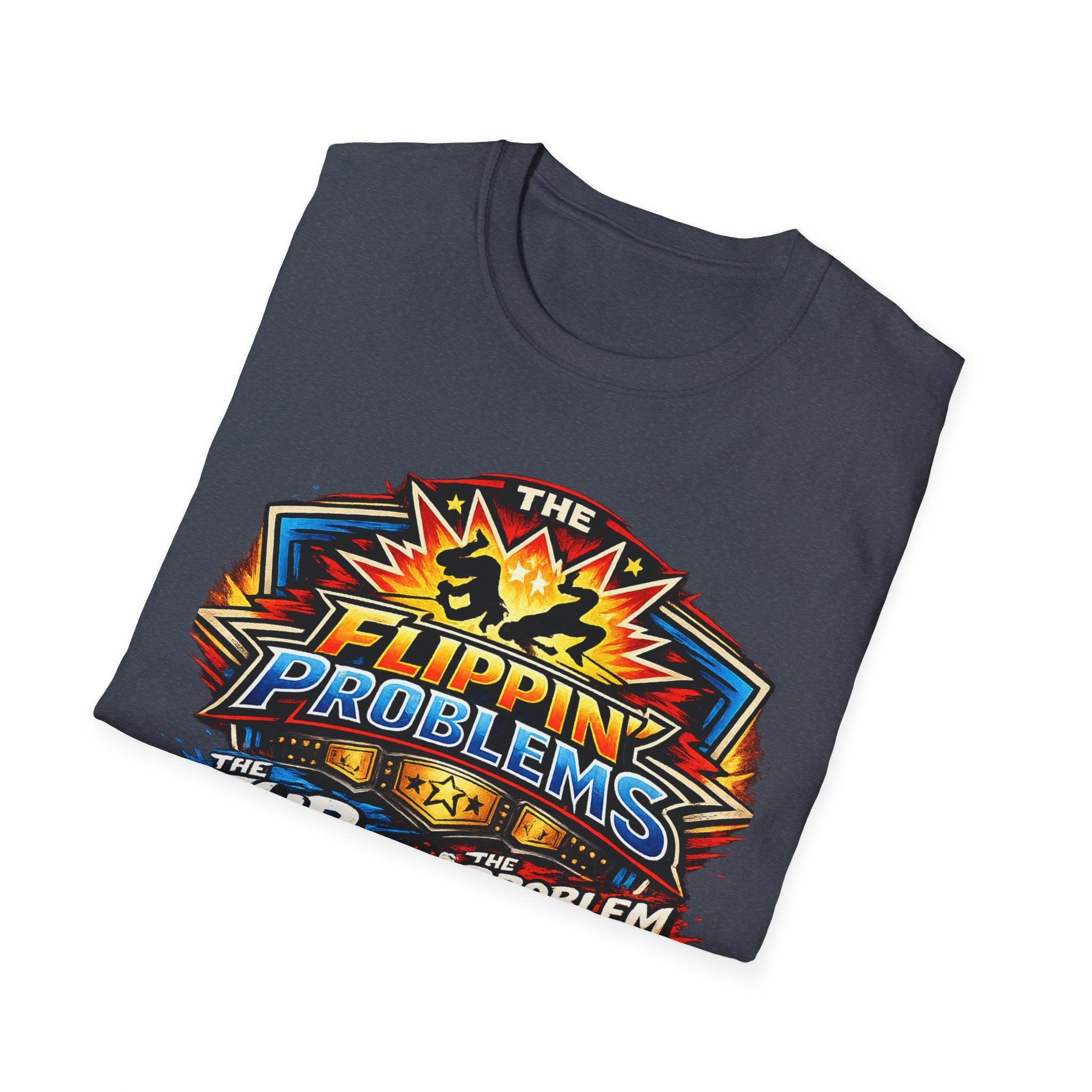 Flip Problems Graphic T-Shirt — "Flip Problem Child" Retro Gamer Design