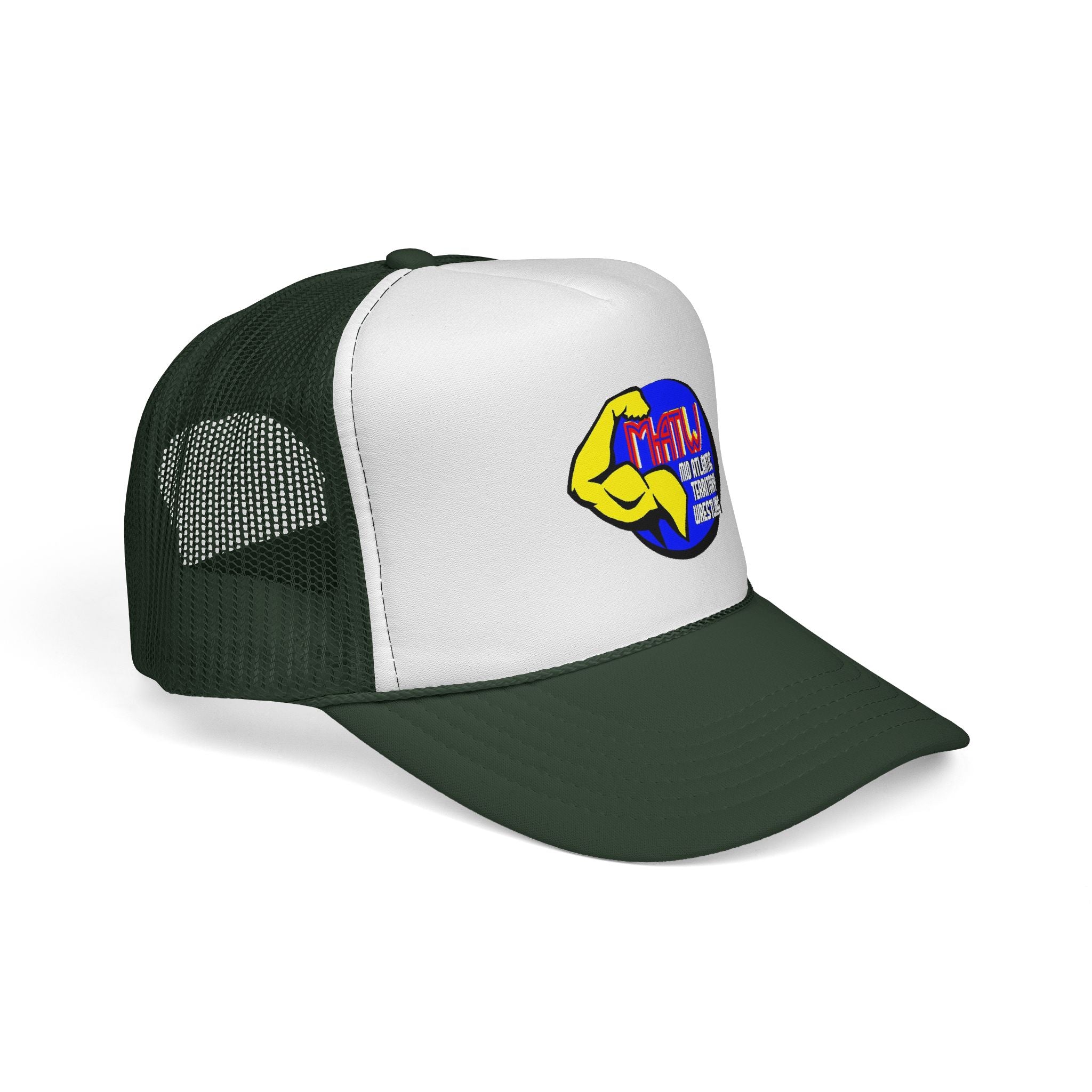 Trucker Cap — Retro Strong Arm Logo Mesh Hat