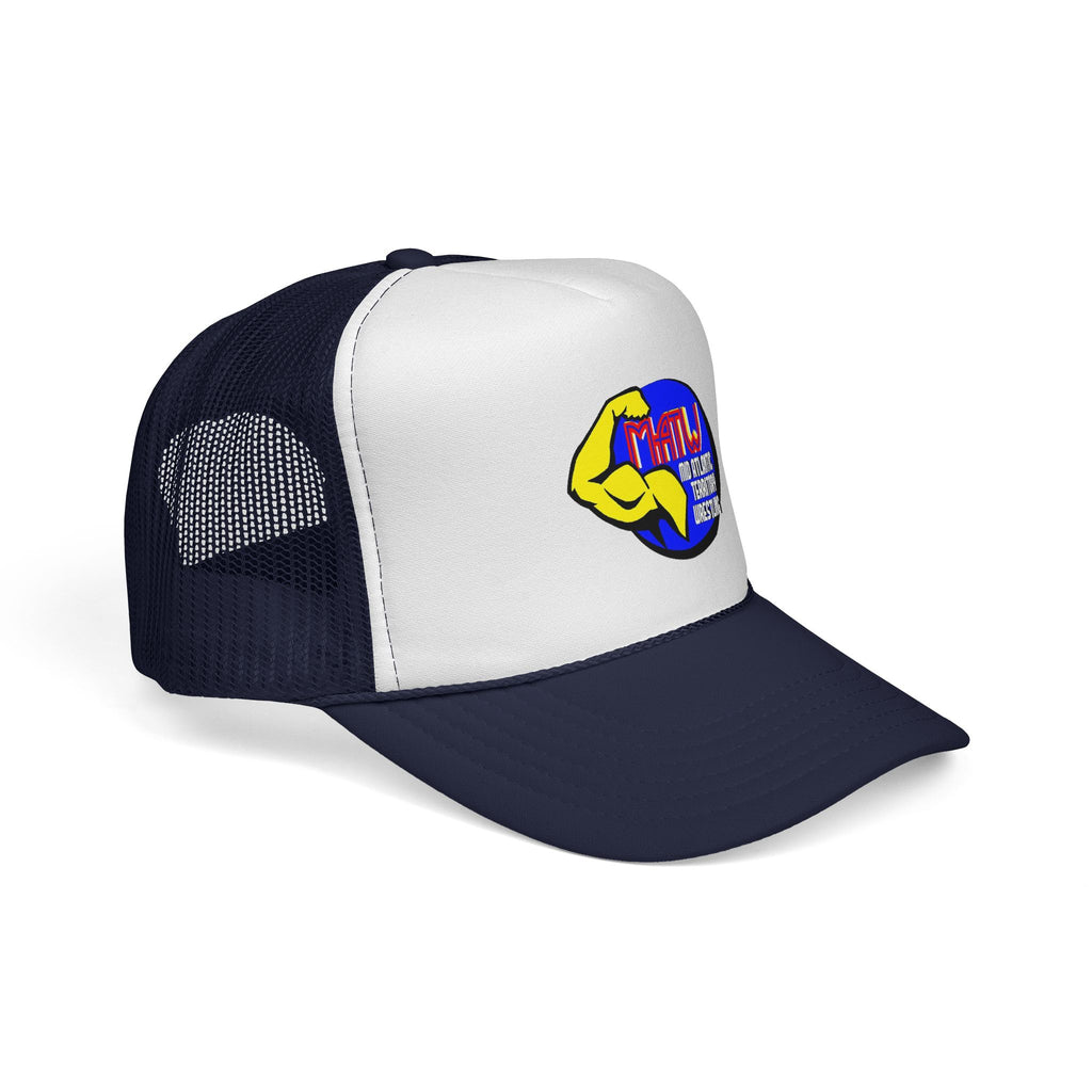 Trucker Cap — Retro Strong Arm Logo Mesh Hat