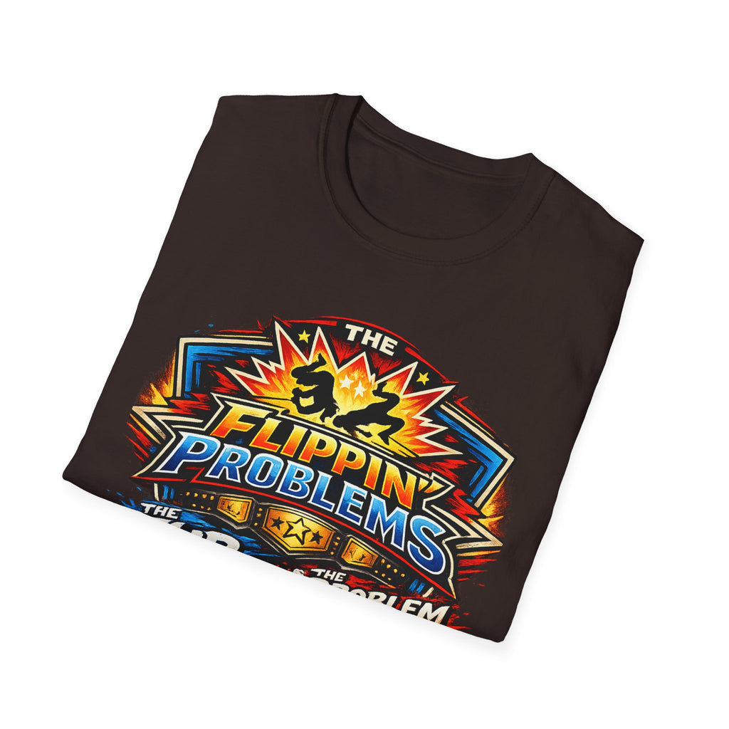 Flip Problems Graphic T-Shirt — "Flip Problem Child" Retro Gamer Design