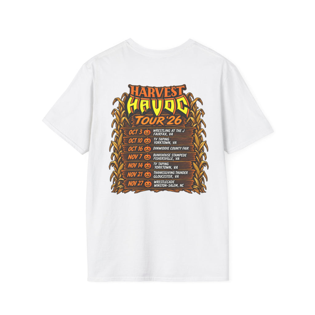 Harvest Havoc Tour '26 T-Shirt — Halloween Fall Concert Band Tee
