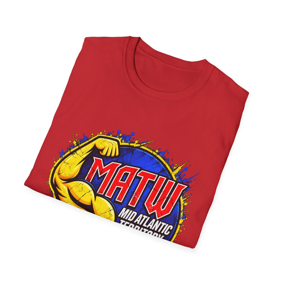 MATW Mid Atlantic Territory Wrestling T‑Shirt — Retro Muscle Wrestling Logo