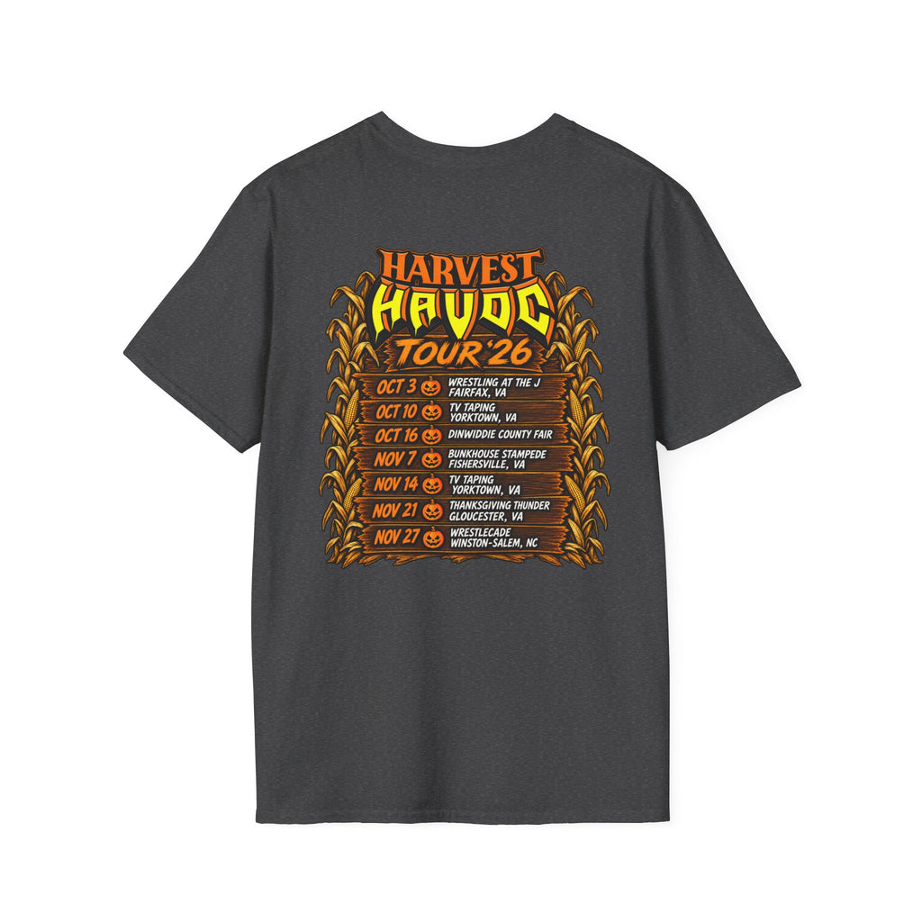 Harvest Havoc Tour '26 T-Shirt — Halloween Fall Concert Band Tee