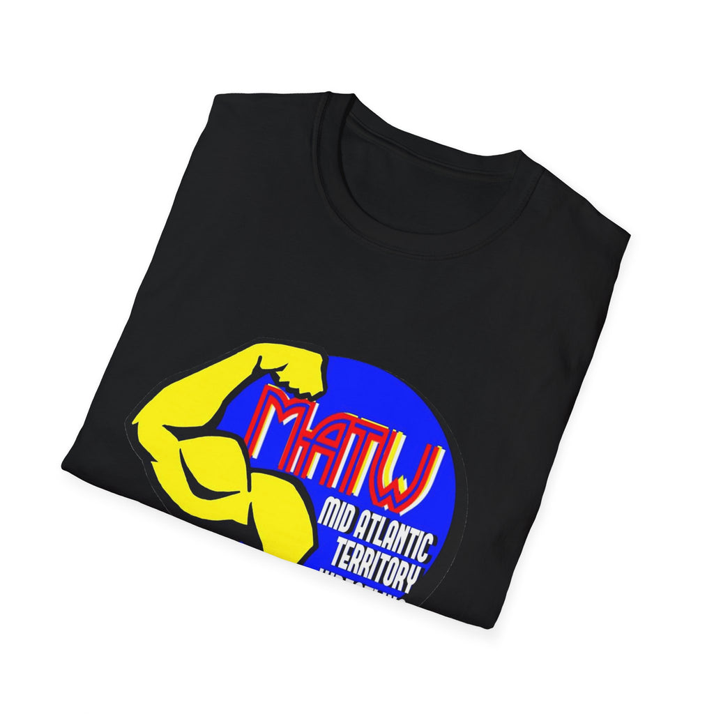 Mid Atlantic Territory Wrestling T-Shirt — MATW Retro Muscle Logo Tee