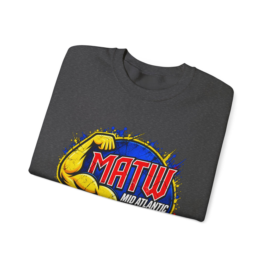 Wrestling Crewneck Sweatshirt – MATW (Mid Atlantic Territory Wrestling) Retro Muscle Logo