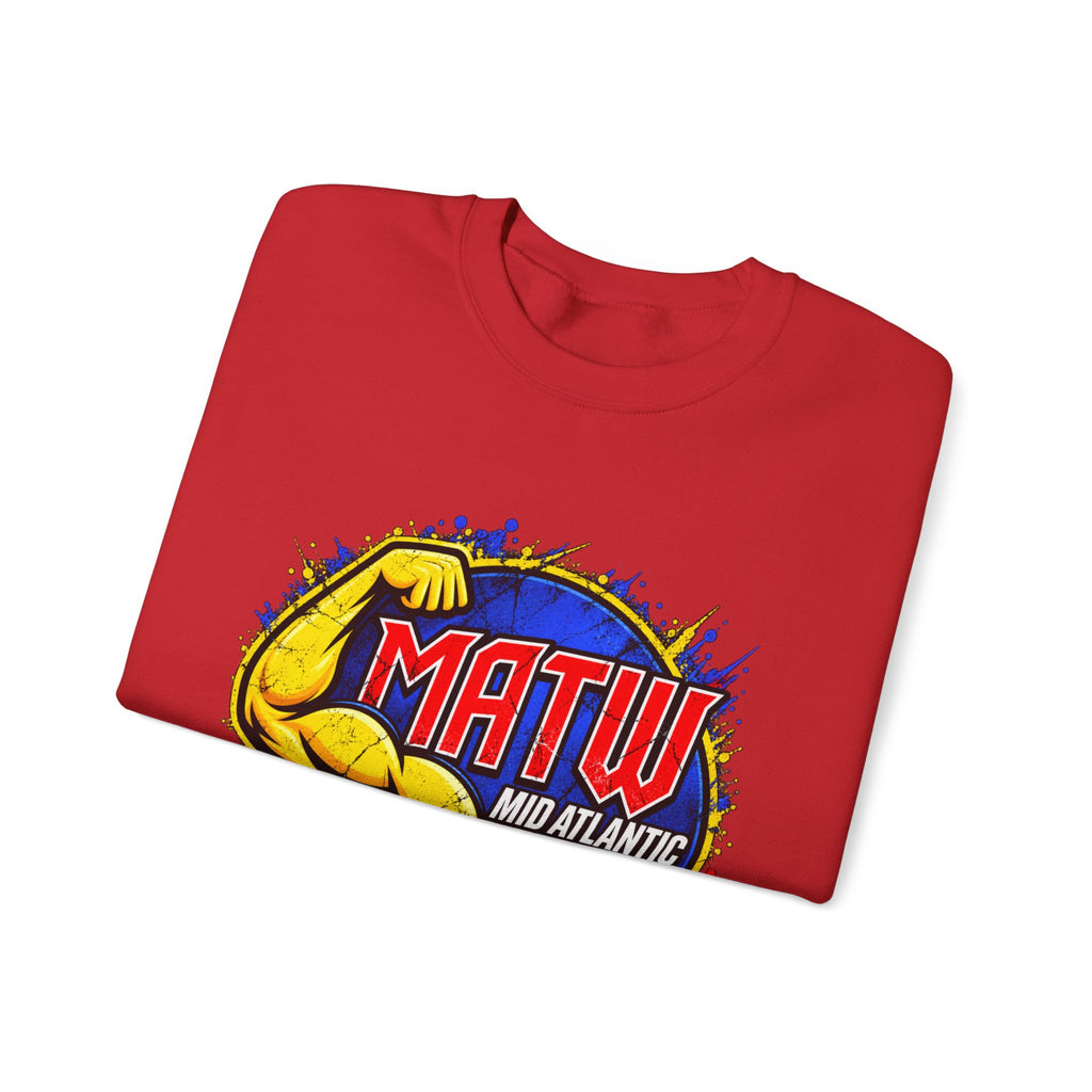 Wrestling Crewneck Sweatshirt – MATW (Mid Atlantic Territory Wrestling) Retro Muscle Logo