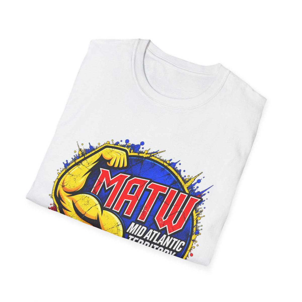 MATW Mid Atlantic Territory Wrestling T‑Shirt — Retro Muscle Wrestling Logo