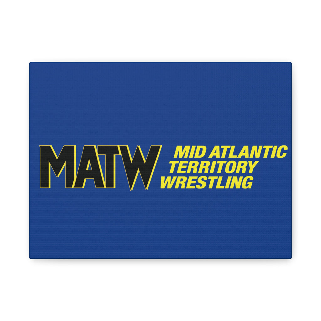 Mid Atlantic Territory Wrestling (MATW) Matte Canvas Wall Art