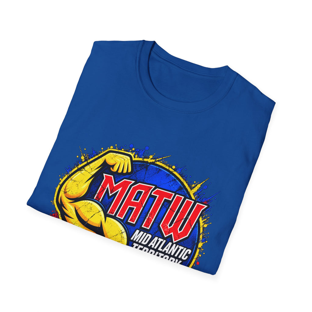 MATW Mid Atlantic Territory Wrestling T‑Shirt — Retro Muscle Wrestling Logo