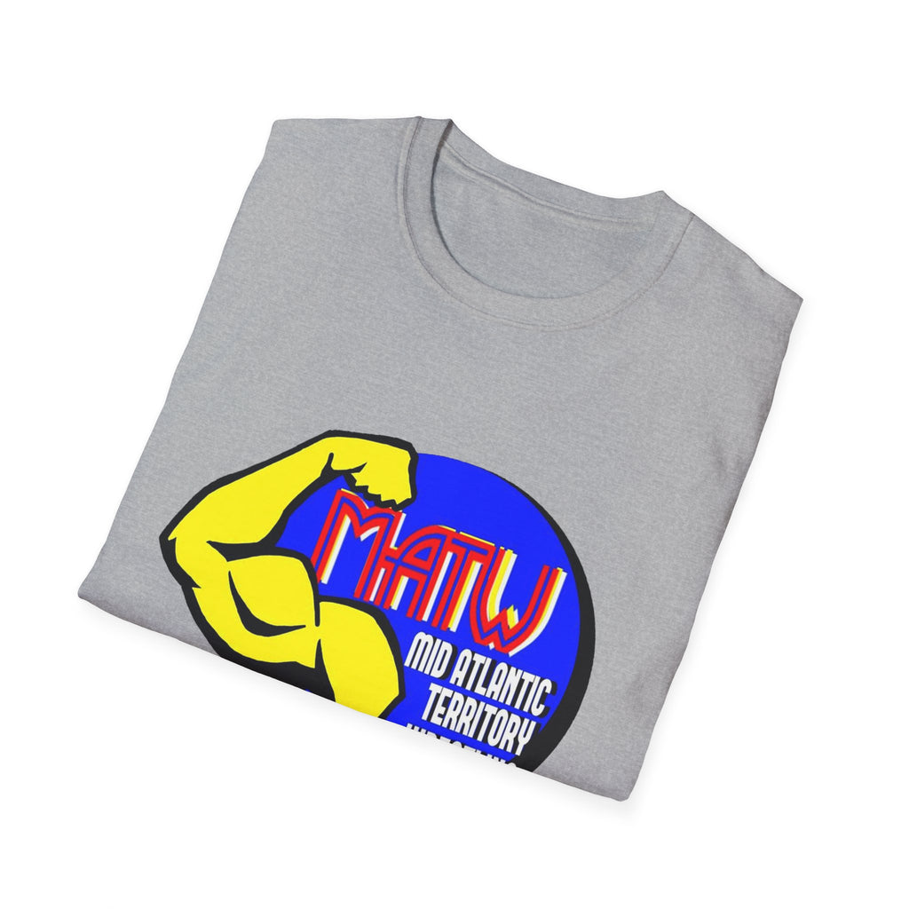 Mid Atlantic Territory Wrestling T-Shirt — MATW Retro Muscle Logo Tee