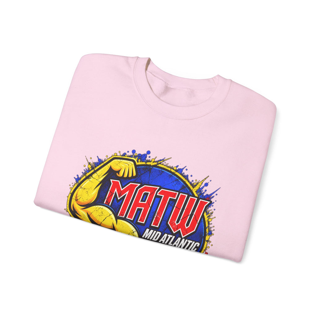 Wrestling Crewneck Sweatshirt – MATW (Mid Atlantic Territory Wrestling) Retro Muscle Logo