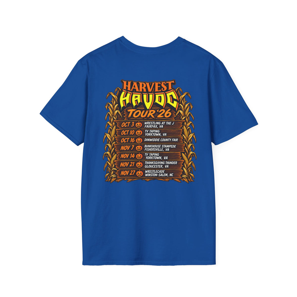 Harvest Havoc Tour '26 T-Shirt — Halloween Fall Concert Band Tee