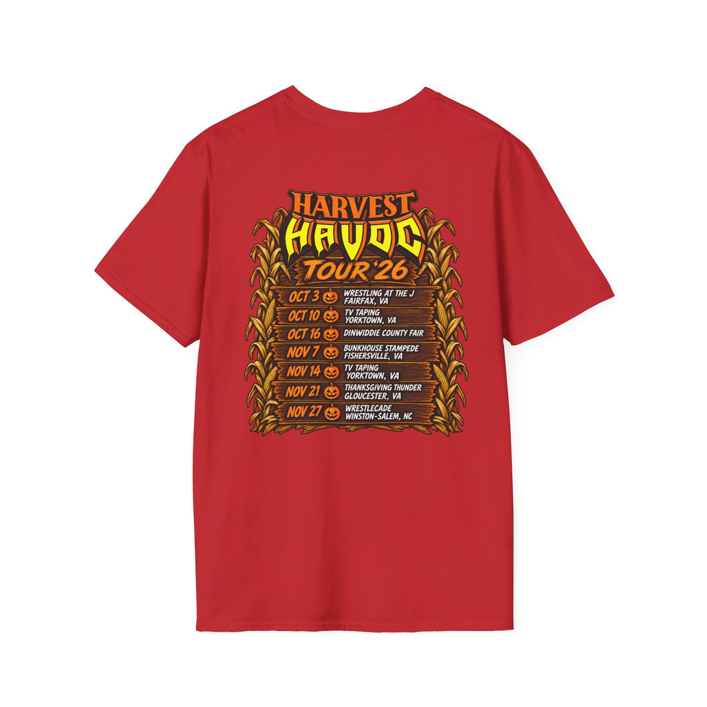 Harvest Havoc Tour '26 T-Shirt — Halloween Fall Concert Band Tee