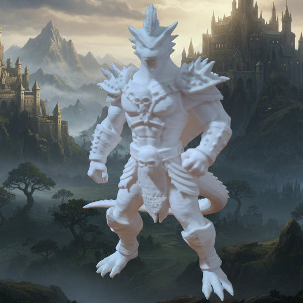 Unpainted Iksar Warrior